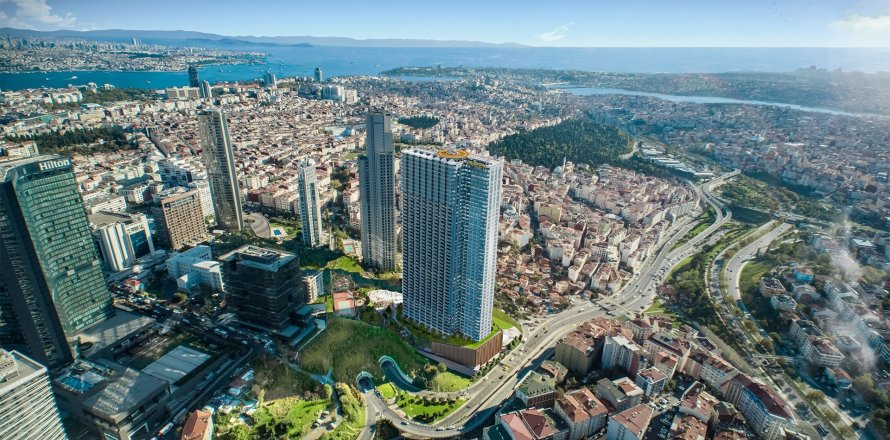 Квартира  2-х ком. в Шишли, Стамбул, Турция №191775