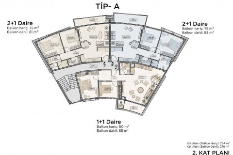 1+1 Penthouse  i Girne,  Nr. 190457 - 23