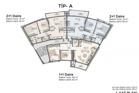 1+1 Penthouse  i Girne,  Nr. 190457 - 22