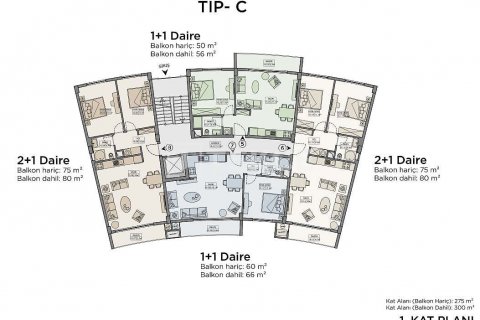 Dubleks daire  2+1  Girne,  №190460 - 28