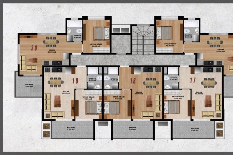 Apartment for sale in Oba, Antalya, Turkey, 52m2, No. 208093 – photo 20