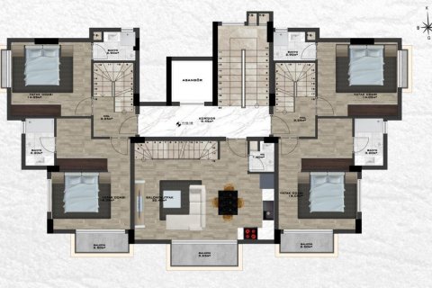 Daire   Alanya, Antalya, Türkiye №208095 - 5