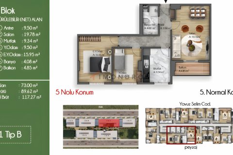 3+1 Wohnung  in Küçükçekmece, Istanbul, Türkei Nr. 193858 - 18