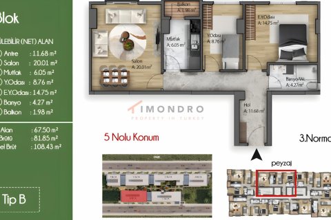 3+1 Wohnung  in Küçükçekmece, Istanbul, Türkei Nr. 193858 - 16