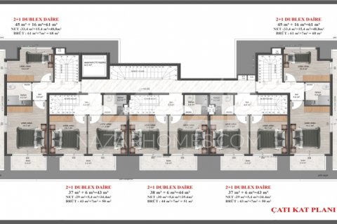 Продажа квартиры  в Авсалларе, Анталье, Турция 1+1, 54м2, №189807 – фото 24