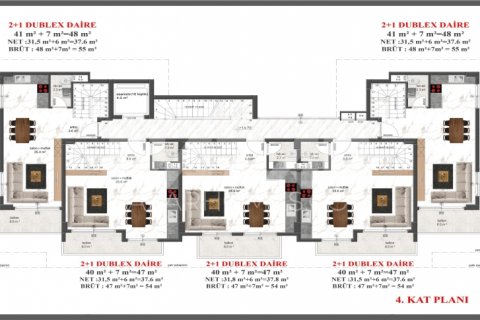 Продажа квартиры  в Авсалларе, Анталье, Турция 1+1, 54м2, №189807 – фото 23