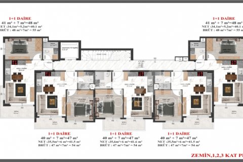 Продажа квартиры  в Авсалларе, Анталье, Турция 1+1, 54м2, №189807 – фото 22