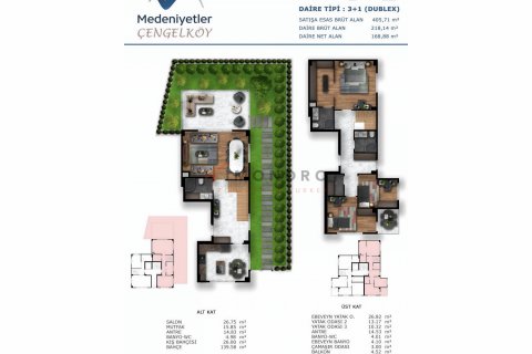 Продажа квартиры  в Ускюдар, Стамбуле, Турция 3+1, 262м2, №206964 – фото 25