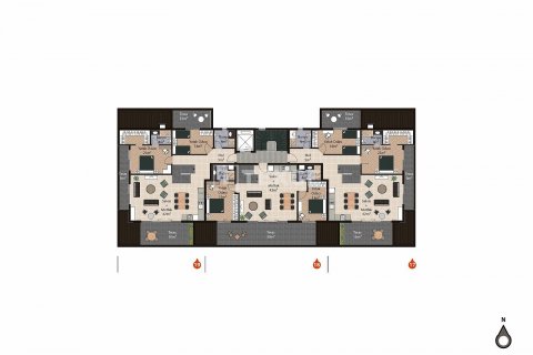 Продажа пентхауса  в Аланье, Анталье, Турция 4+1, 205м2, №43882 – фото 24