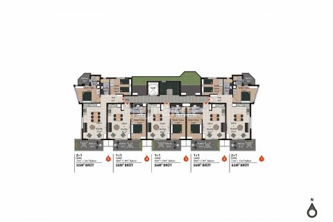 Продажа пентхауса  в Аланье, Анталье, Турция 4+1, 205м2, №43882 – фото 23
