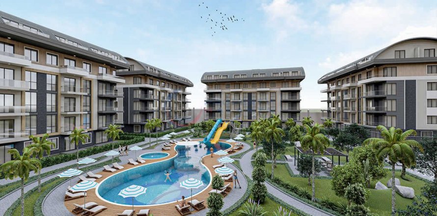 1+1 Lejlighed  i Alanya, Antalya, Tyrkiet Nr. 211469