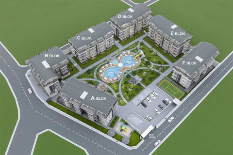 1+1 Lejlighed  i Alanya, Antalya, Tyrkiet Nr. 211469 - 14