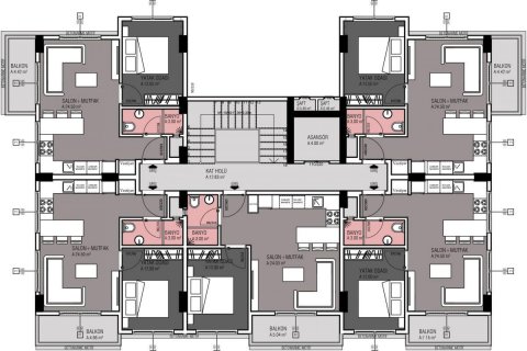 Продажа квартиры  в Аланье, Анталье, Турция 2 комн., 50м2, №210065 – фото 12
