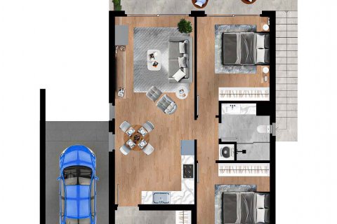 Продажа виллы  в Фамагусте, Северный Кипр 3 комн., 83м2, №210870 – фото 20