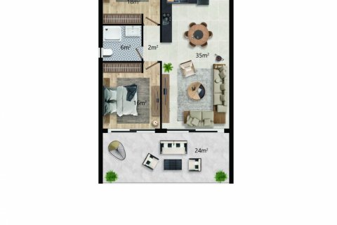 آپارتمان در  Iskele ، ترکیه 137 متر مربع.  شماره 210826 - 17