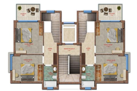 Daire   Kestel, Antalya, Türkiye №209824 - 21