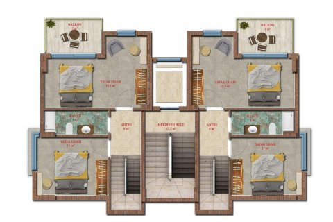 Daire   Kestel, Antalya, Türkiye №209824 - 17