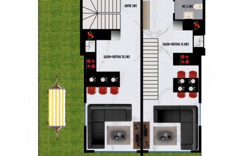 Wohnung  in Alanya, Antalya, Türkei Nr. 209825 - 24