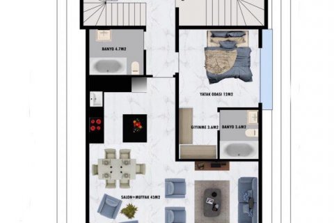 Wohnung  in Alanya, Antalya, Türkei Nr. 209825 - 23