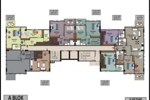 Продажа квартиры  в Аланье, Анталье, Турция 2 комн., 50м2, №209570 – фото 15