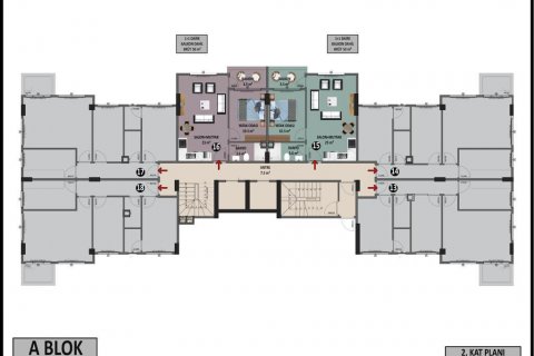 Продажа квартиры  в Аланье, Анталье, Турция 2 комн., 50м2, №209570 – фото 13