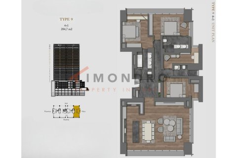 Daire  4+1  Şişli, İstanbul, Türkiye №190039 - 15