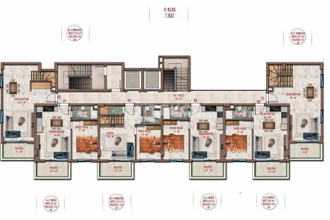 Продажа пентхауса в Аланье, Анталье, Турция 5+1, 191м2, №63452 – фото 25