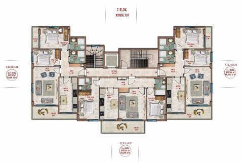 Продажа пентхауса в Аланье, Анталье, Турция 5+1, 191м2, №63452 – фото 20