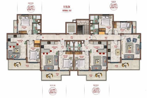 Продажа пентхауса в Аланье, Анталье, Турция 5+1, 191м2, №63452 – фото 17