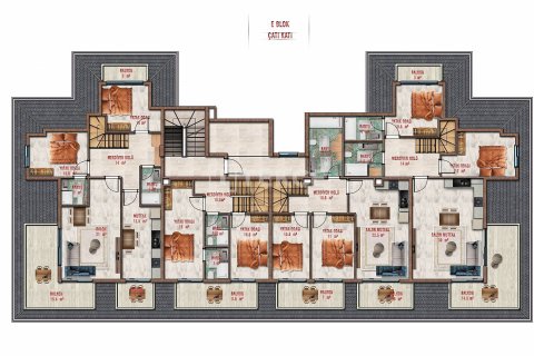 Продажа пентхауса в Аланье, Анталье, Турция 5+1, 191м2, №63452 – фото 29