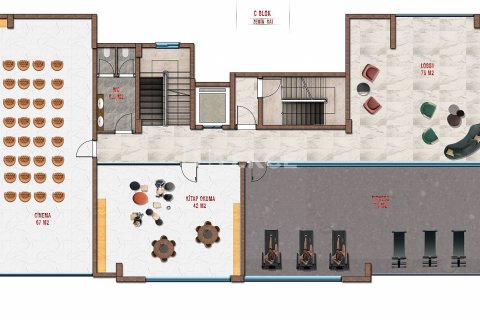 Продажа пентхауса  в Аланье, Анталье, Турция 2+1, 111м2, №60521 – фото 19