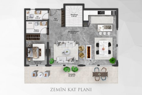 8+1 Villa  in Alanya, Antalya, Türkei Nr. 120951 - 9