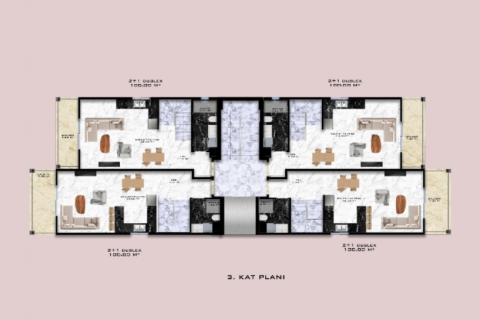 1000+0 Wohnung in Mahmutlar, Antalya, Türkei Nr. 206910 - 19