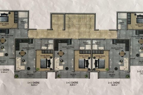 Dubleks daire   Avsallar, Antalya, Türkiye №208649 - 15