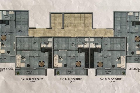 Dubleks daire   Avsallar, Antalya, Türkiye №208649 - 16