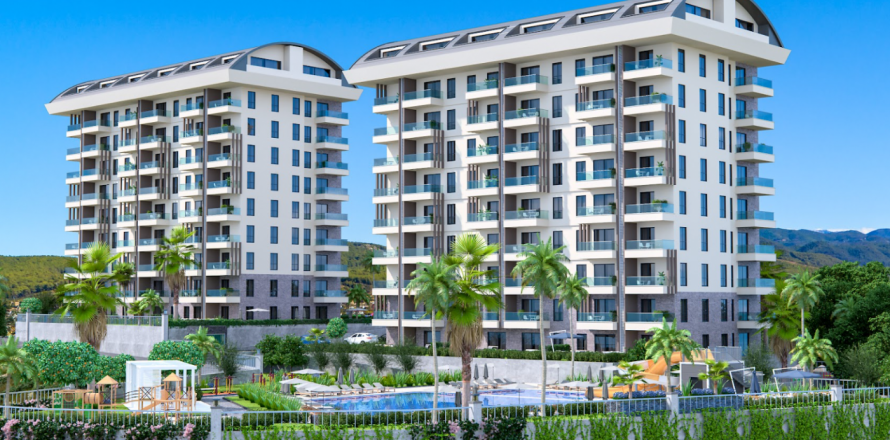 آپارتمان در Konakli ، ترکیه 1 خوابه ، 48 متر مربع. شماره 190576