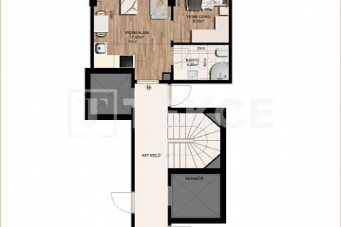 Продажа пентхауса  в Стамбуле, Турция 1+1, 134м2, №190563 – фото 5