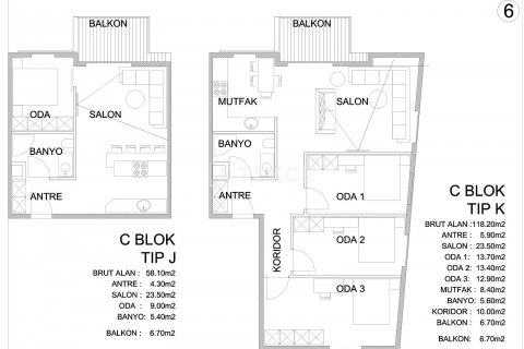 Продажа квартиры  в Кушадасы, Айдыне, Турция 3+1, 118м2, №190132 – фото 20