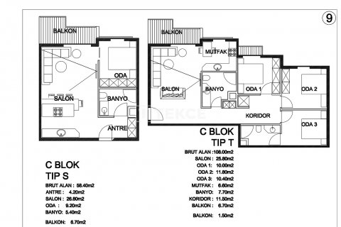 Продажа квартиры  в Кушадасы, Айдыне, Турция 3+1, 118м2, №190132 – фото 21