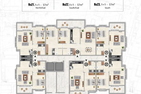 Daire  1+1  Alanya, Antalya, Türkiye №190133 - 24