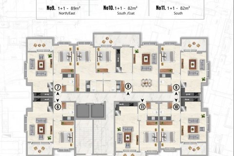 Daire  1+1  Alanya, Antalya, Türkiye №190133 - 22