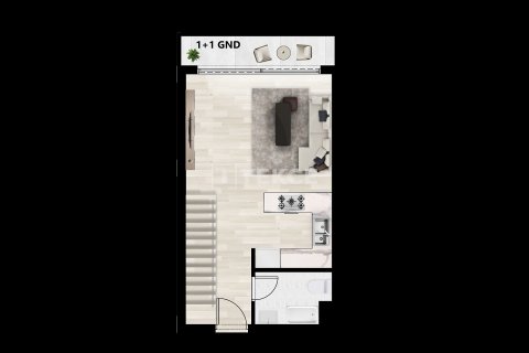 آپارتمان در  Iskele ، ترکیه 1 خوابه ، 65 متر مربع.  شماره 193966 - 27