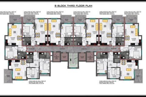 1+1 Wohnung  in Kargicak, Alanya, Antalya, Türkei Nr. 117979 - 24