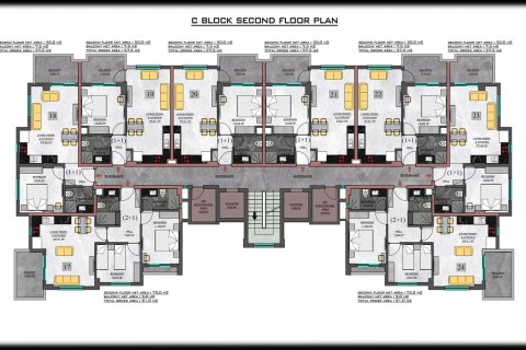 1+1 Wohnung  in Kargicak, Alanya, Antalya, Türkei Nr. 117979 - 30