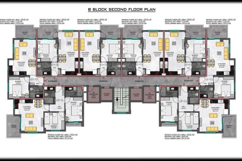 1+1 Wohnung  in Kargicak, Alanya, Antalya, Türkei Nr. 117979 - 23