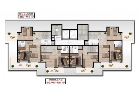 Продажа пентхауса  в Демирташе, Аланье, Анталье, Турция 3 комн., 60м2, №208768 – фото 27