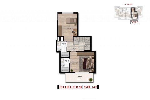 Продажа пентхауса  в Демирташе, Аланье, Анталье, Турция 3 комн., 60м2, №208768 – фото 20