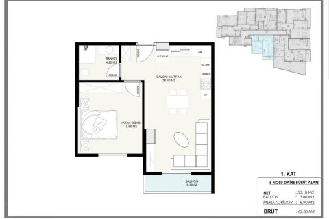 Commercial property for sale  in Alanya, Antalya, Turkey, 465m2, No. 209076 – photo 11
