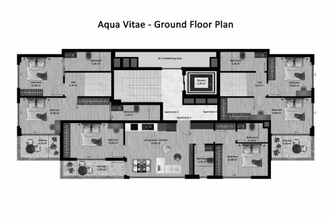Продажа квартиры в Кестеле, Анталье, Турция 3+1, 124м2, №189833 – фото 2