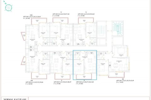 Продажа квартиры  в Аланье, Анталье, Турция 2 комн., 53м2, №207923 – фото 14